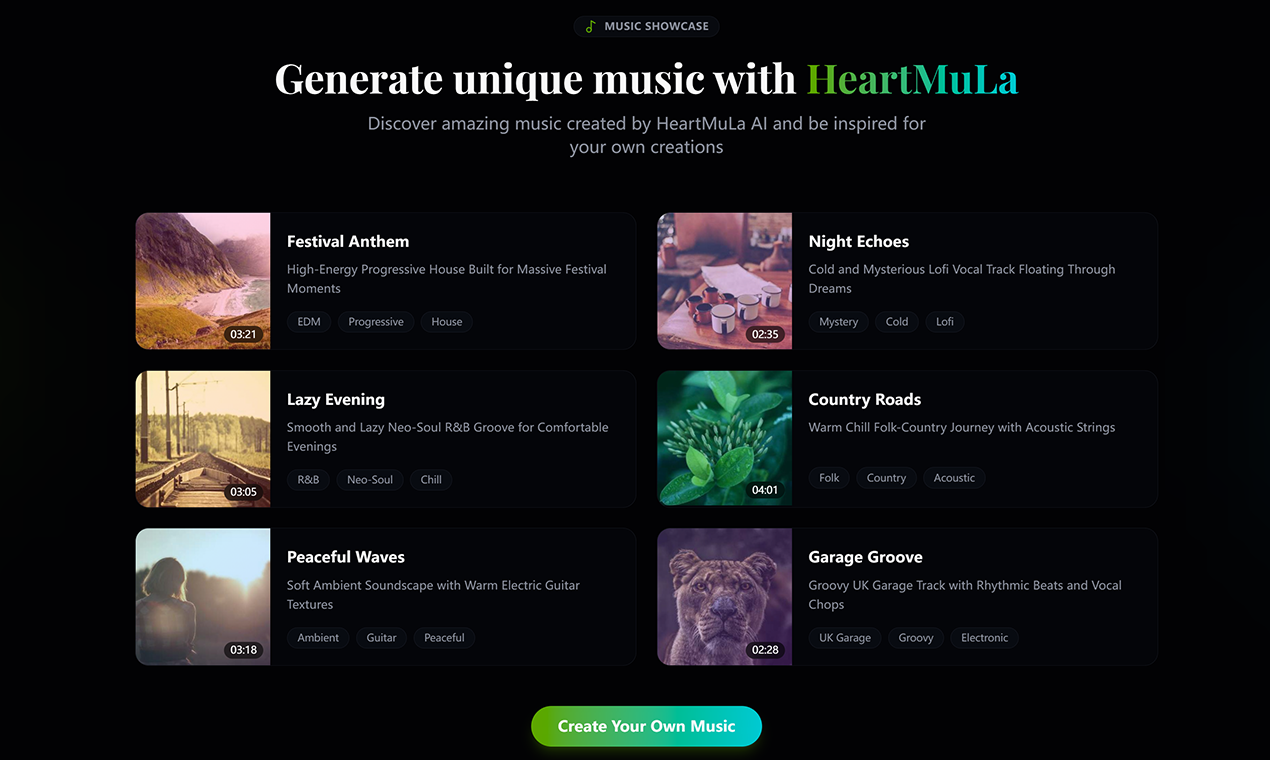 HeartMuLa AI Music Generator