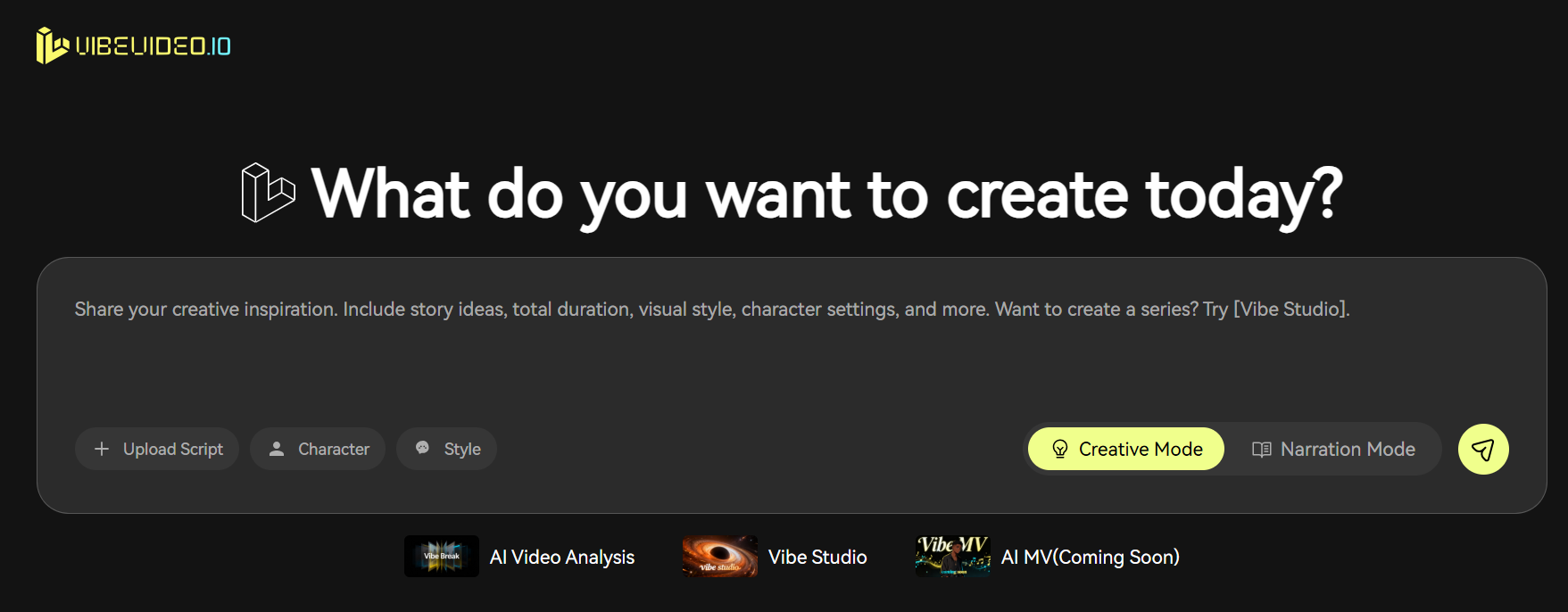 Vibevideo - AI that truly gets your story — from spark to screen.     media 2