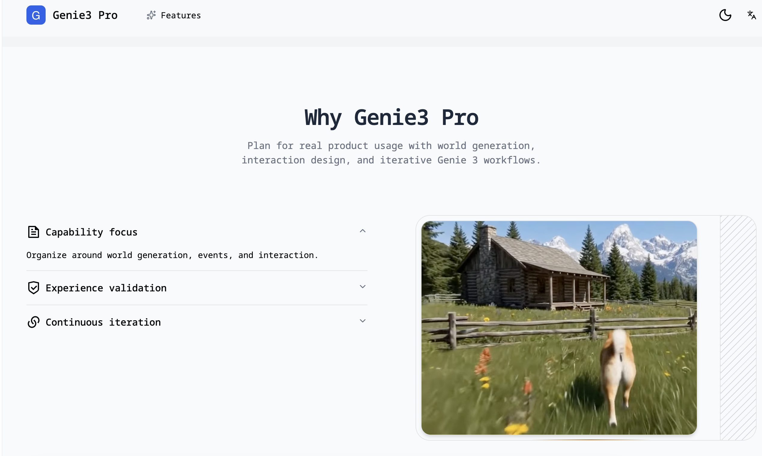 genie3pro - ext-to-World Interactive World Platform media 1