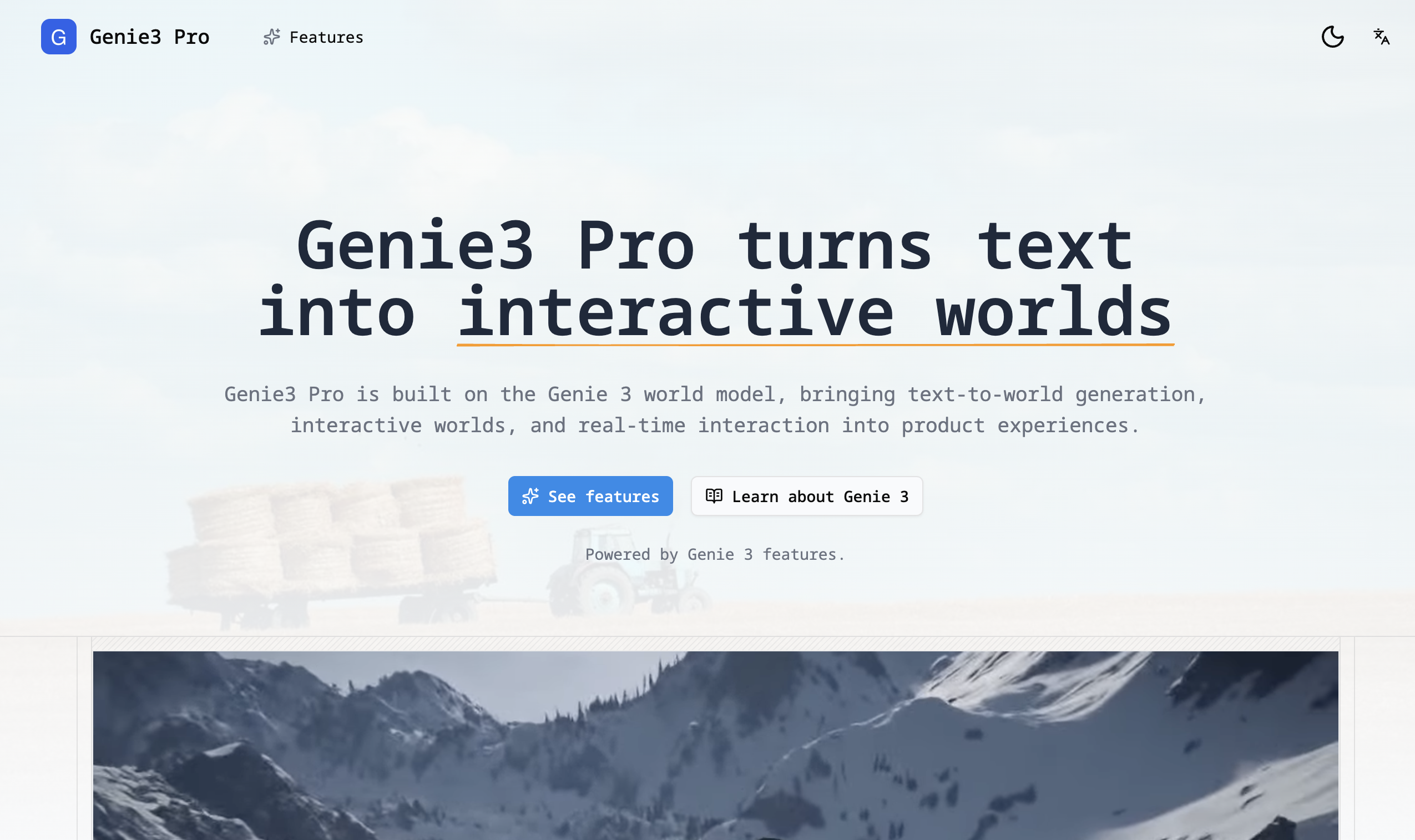 genie3pro - ext-to-World Interactive World Platform media 2
