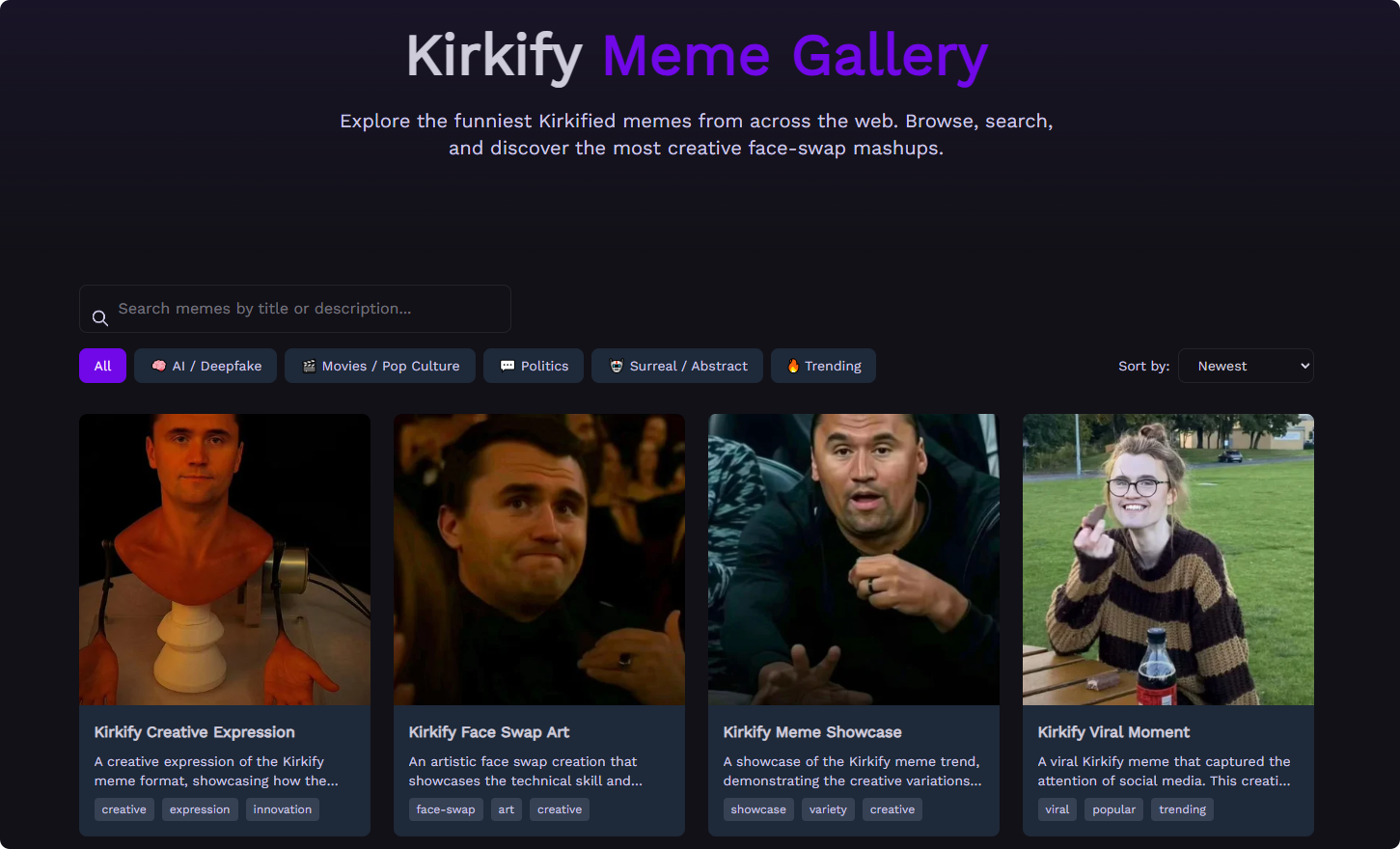 Mídia 2 de IA de troca de rosto Kirkify - Kirkify: IA de troca de rosto de Charlie Kirk