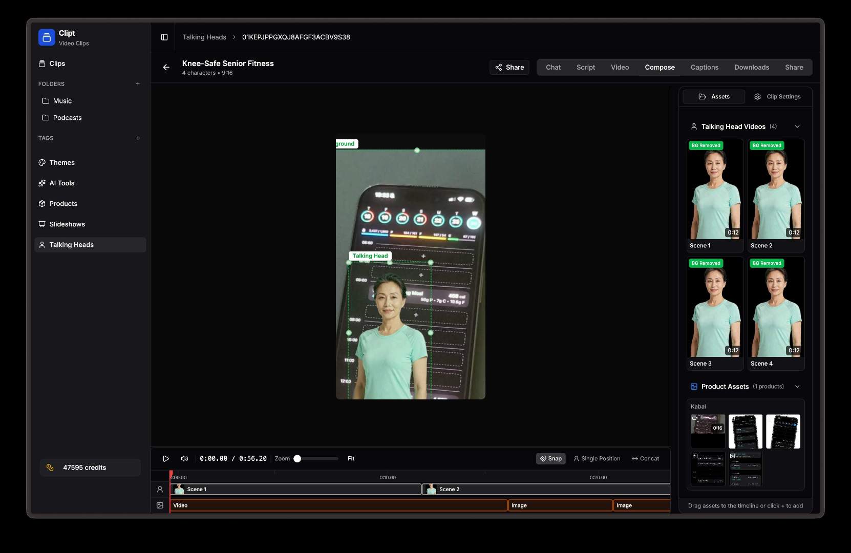وسائط مقطع - المقاطع وعروض الشرائح والمحتوى الذي ينشئه الذكاء الاصطناعي. 1