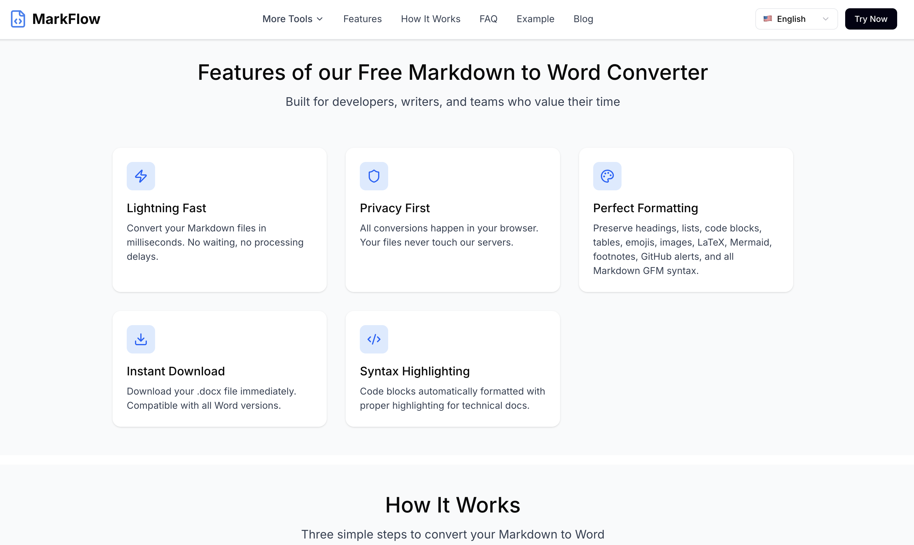 وسائط مارك فلو - تخفيض السعر إلى محول الكلمات: مجاني، يدعم LaTeX وMermaid 4