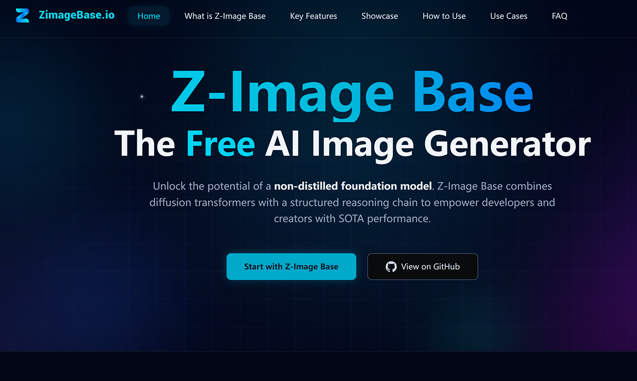 Z-Image Base - Z-Image Base | Free Non-Distilled AI Image Generator media 1