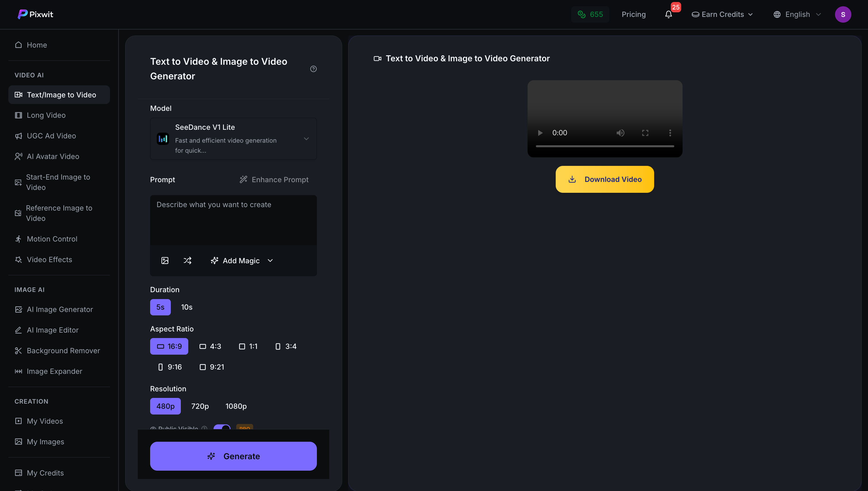 Pixwit - Pixwit.ai is an AI-powered video creation platform that transforms text, images, and avatars into stunning videos, making content creation quick and effortless for anyone media 1
