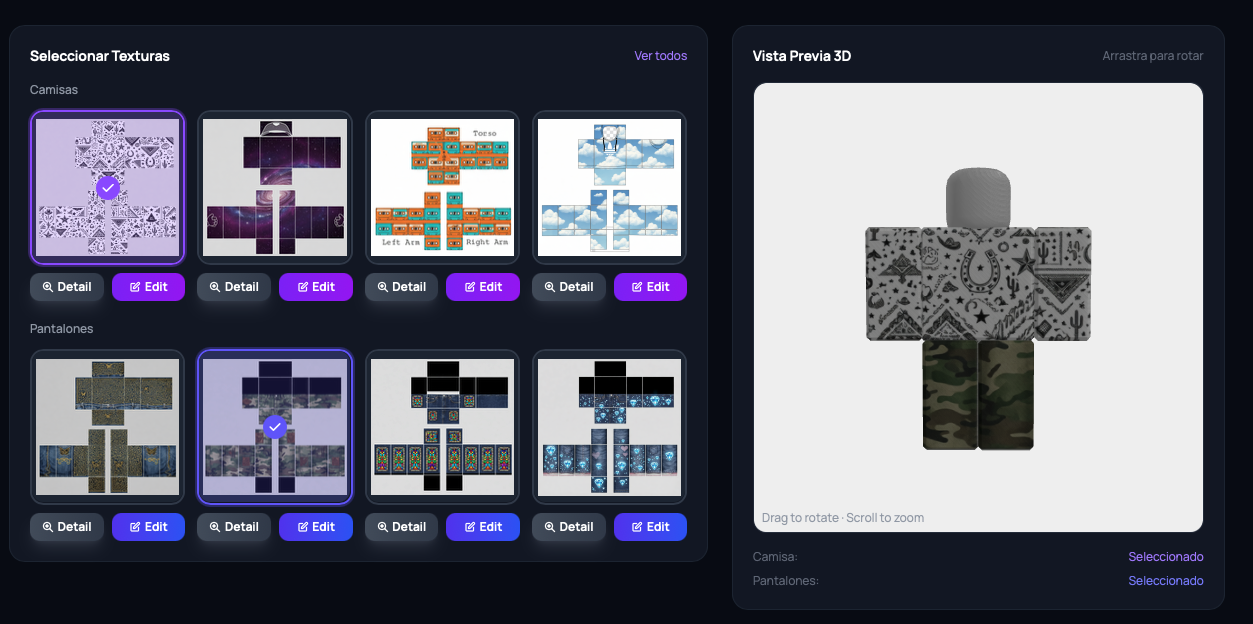 AIPolyLab - Roblox Shirt and Pants Template Maker media 1