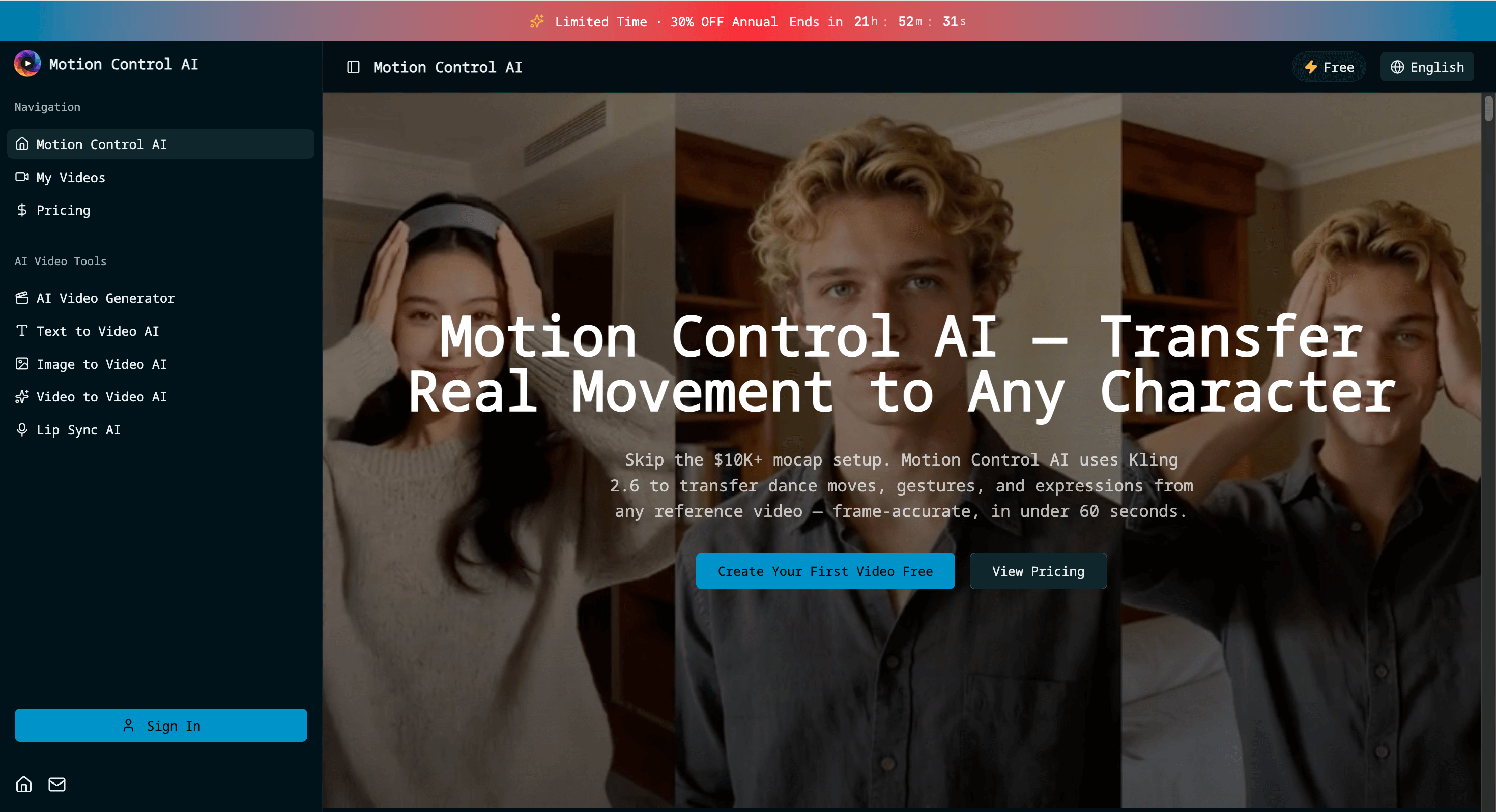 Motion Control AI - Animate Characters from Any Video media 1