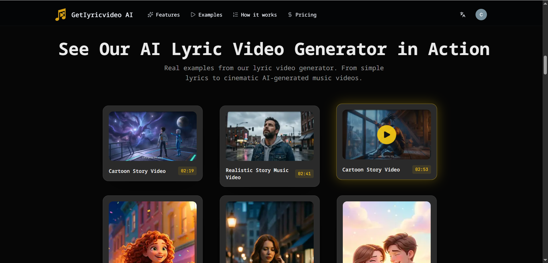 GetLyricVideo AI - GetLyricVideo AI is the premier AI music video generator that turns your audio into professional lyric videos in minutes. Upload your song, choose a style, and let our AI automatically sync l media 1