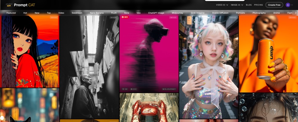 Promptcat - AI prompts community. media 2