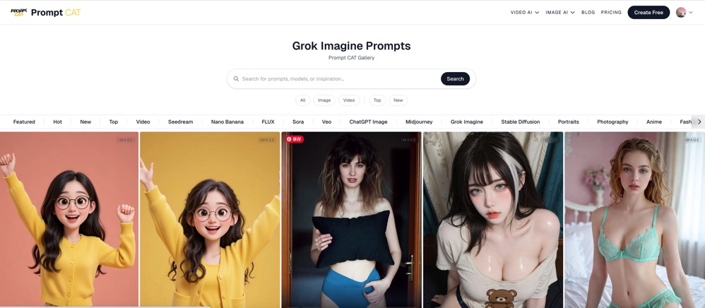 Promptcat - AI prompts community. media 4