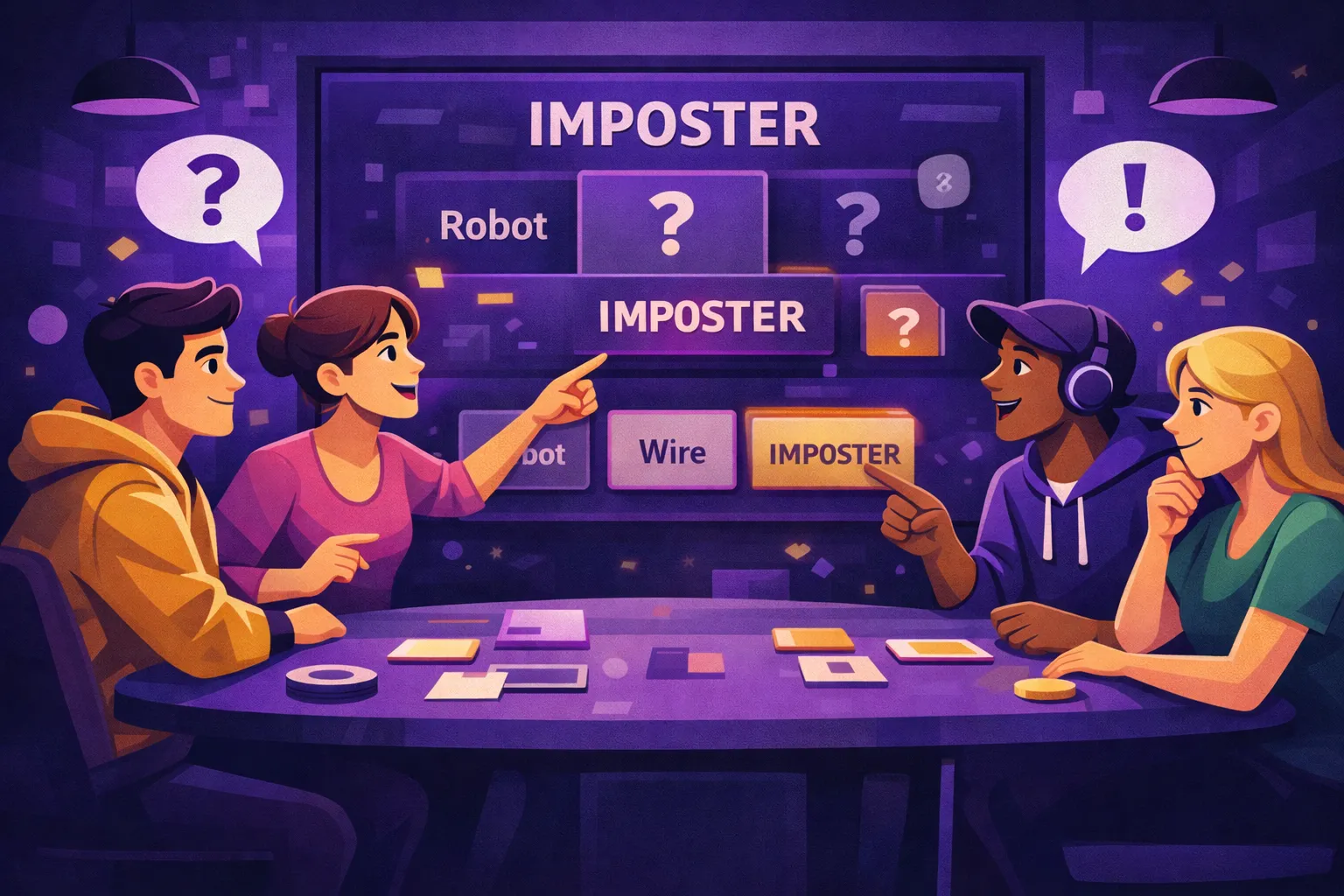 사기꾼 게임 - 사기꾼 게임 – 무료 온라인 단어 추론 파티 게임 미디어 4