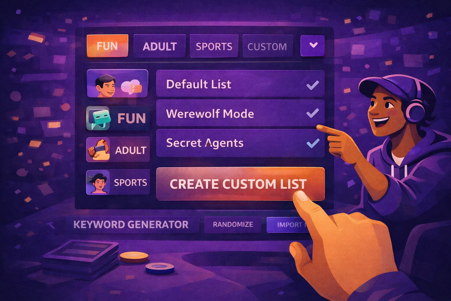 사기꾼 게임 - 사기꾼 게임 – 무료 온라인 단어 추론 파티 게임 미디어 5