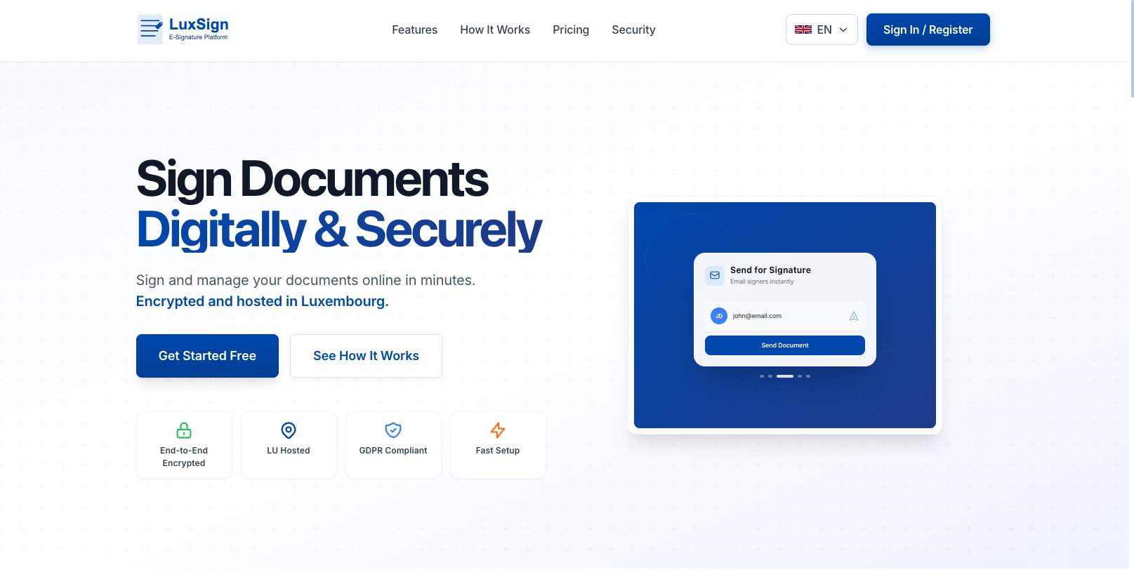 럭스사인 - 전자서명 플랫폼 미디어 1