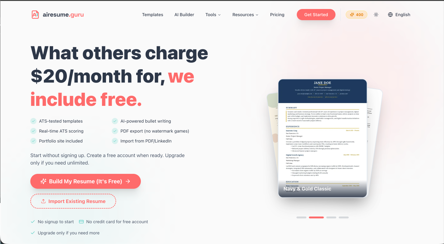 사랑 레 순회 - 무료 AI 이력서 작성기.가입이 없습니다.페이월이 없습니다.인터뷰를 진행하는 전문적인 이력서입니다. 미디어 2