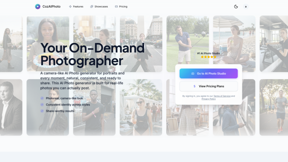CozAIPhoto - Generatore di foto AI per ritratti realistici e momenti quotidiani media 1
