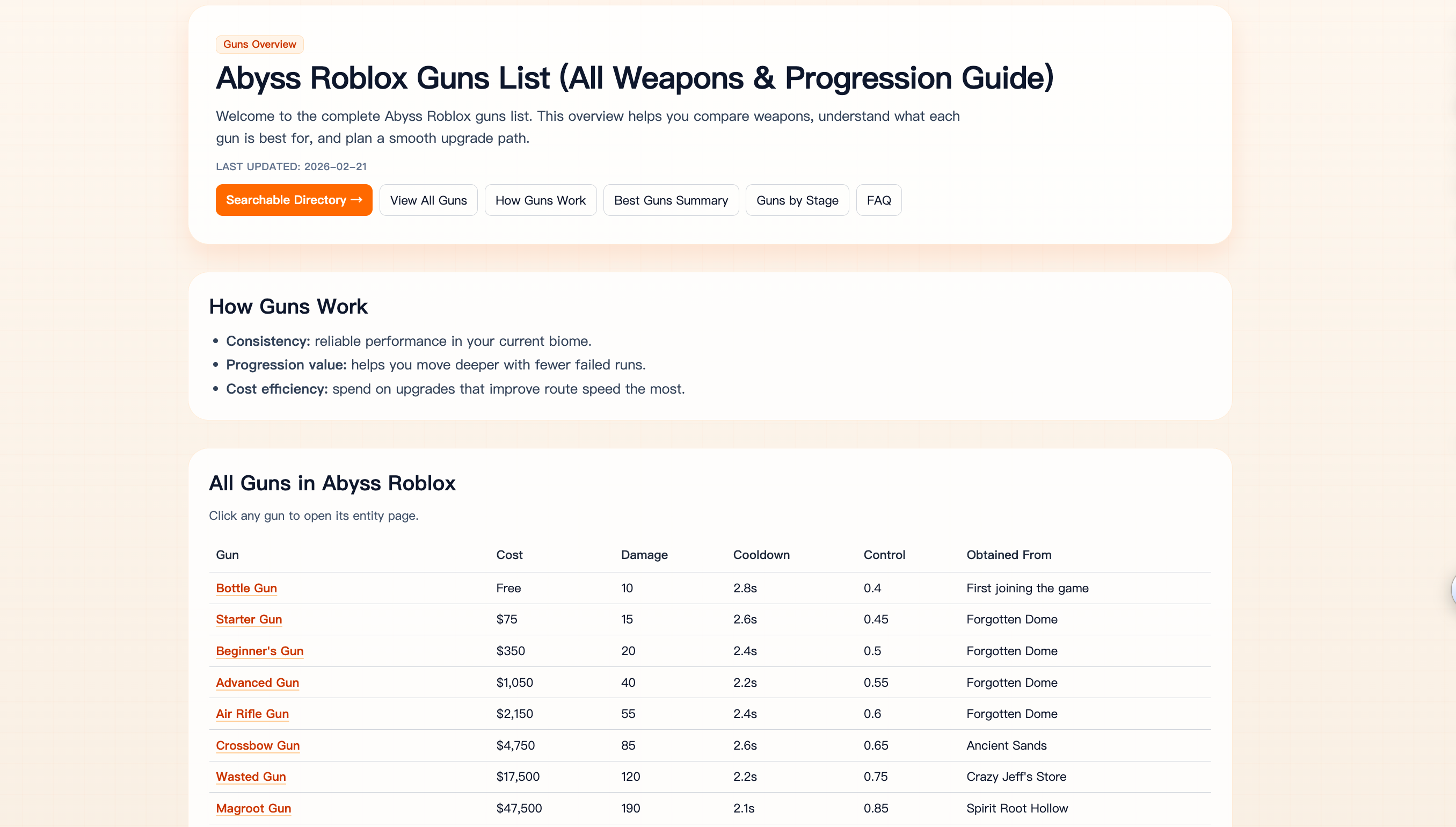 어비스 허브 - Roblox Abyss 코드, 가이드 및 구조화된 게임플레이 허브 미디어 5