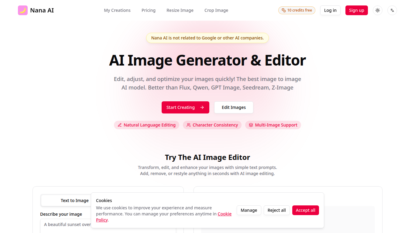 Nana AI (Nana Banana) - Advanced AI Image Generator & Photo Editor. media 1