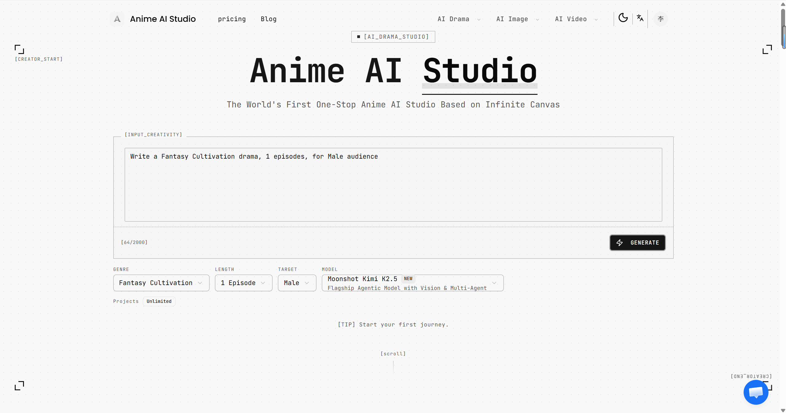 Anime AI Studio