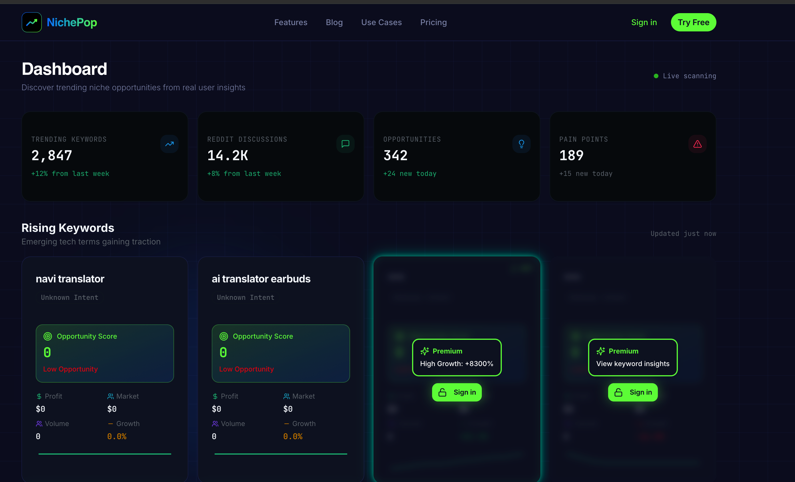 nichepop - discover trending keywords & profitable niches media 2
