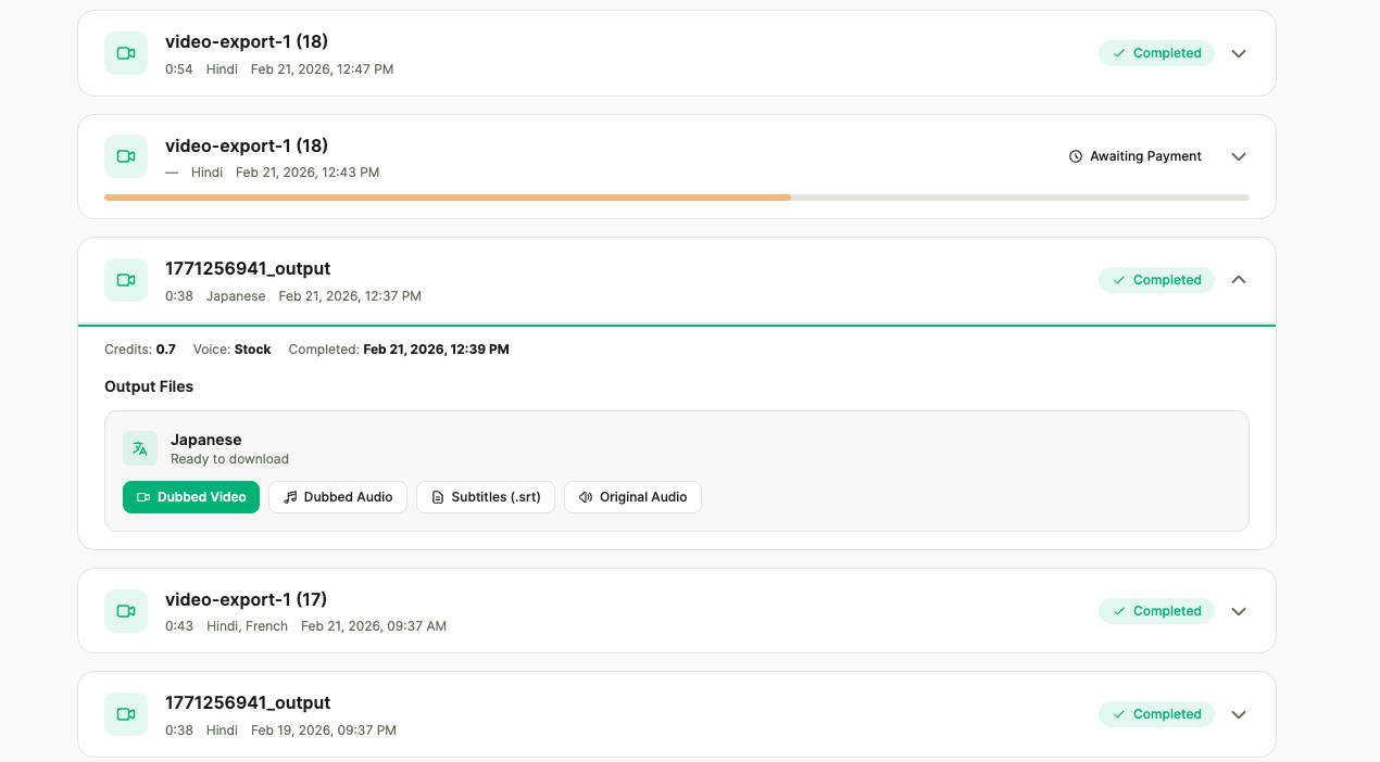 Dubvid - Turn one video into every language. media 1