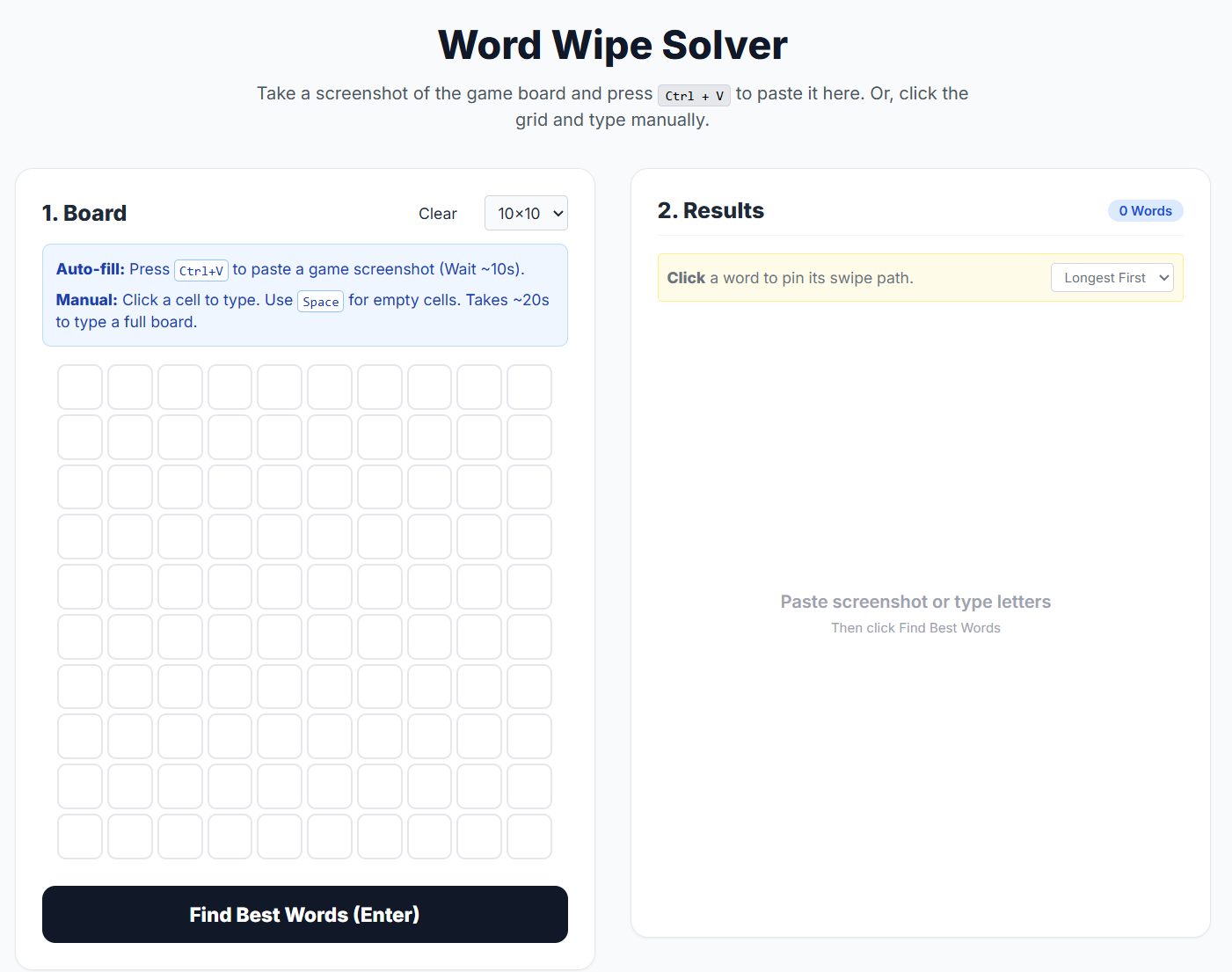 وسائط كلمة مسح حلالا - الصق لقطة شاشة وقم بحل لوحة Word Wipe على الفور 2