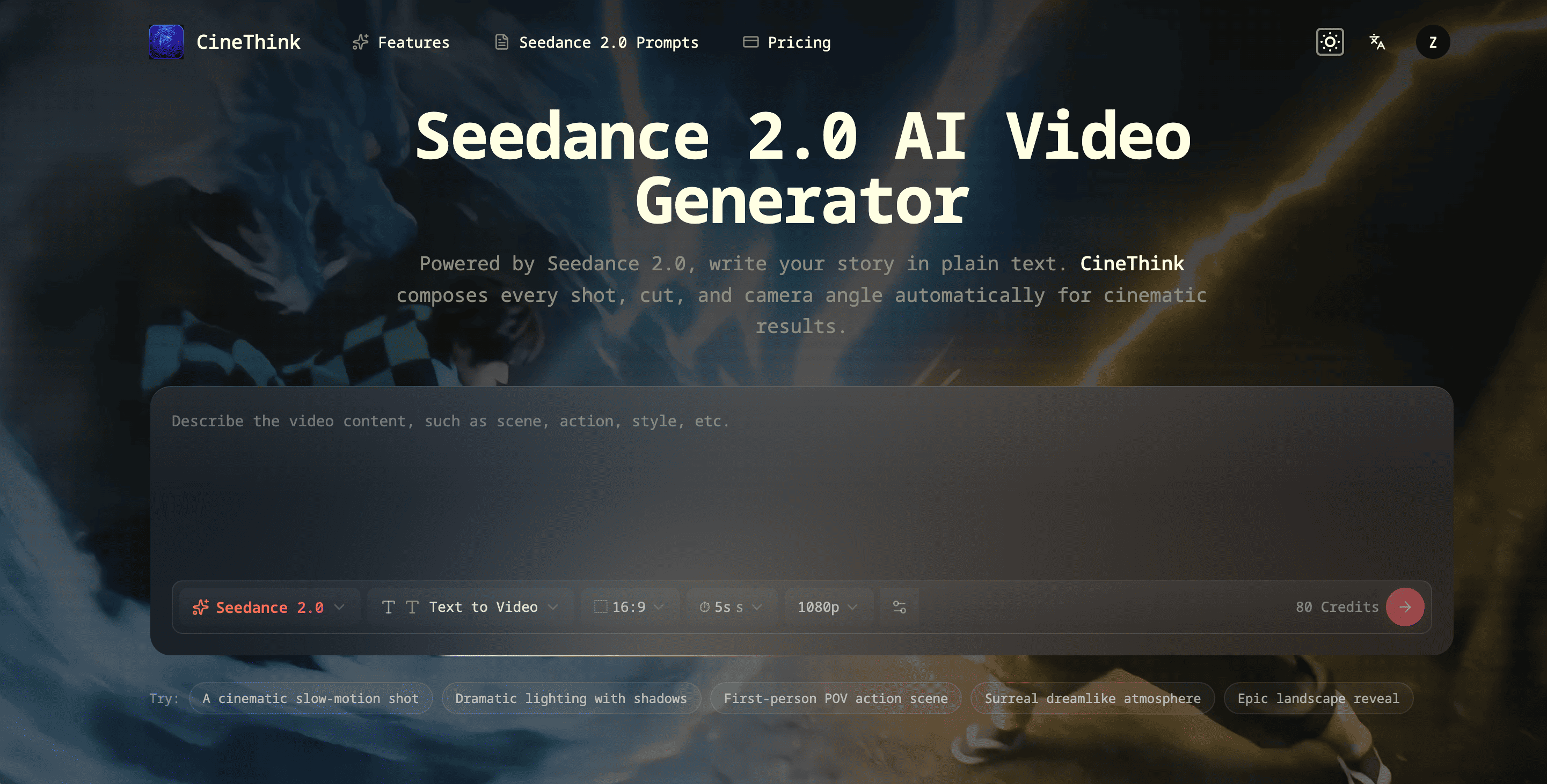 Cinepensar - CineThink: generador de vídeo AI Seedance 2.0 que piensa como un director media 1