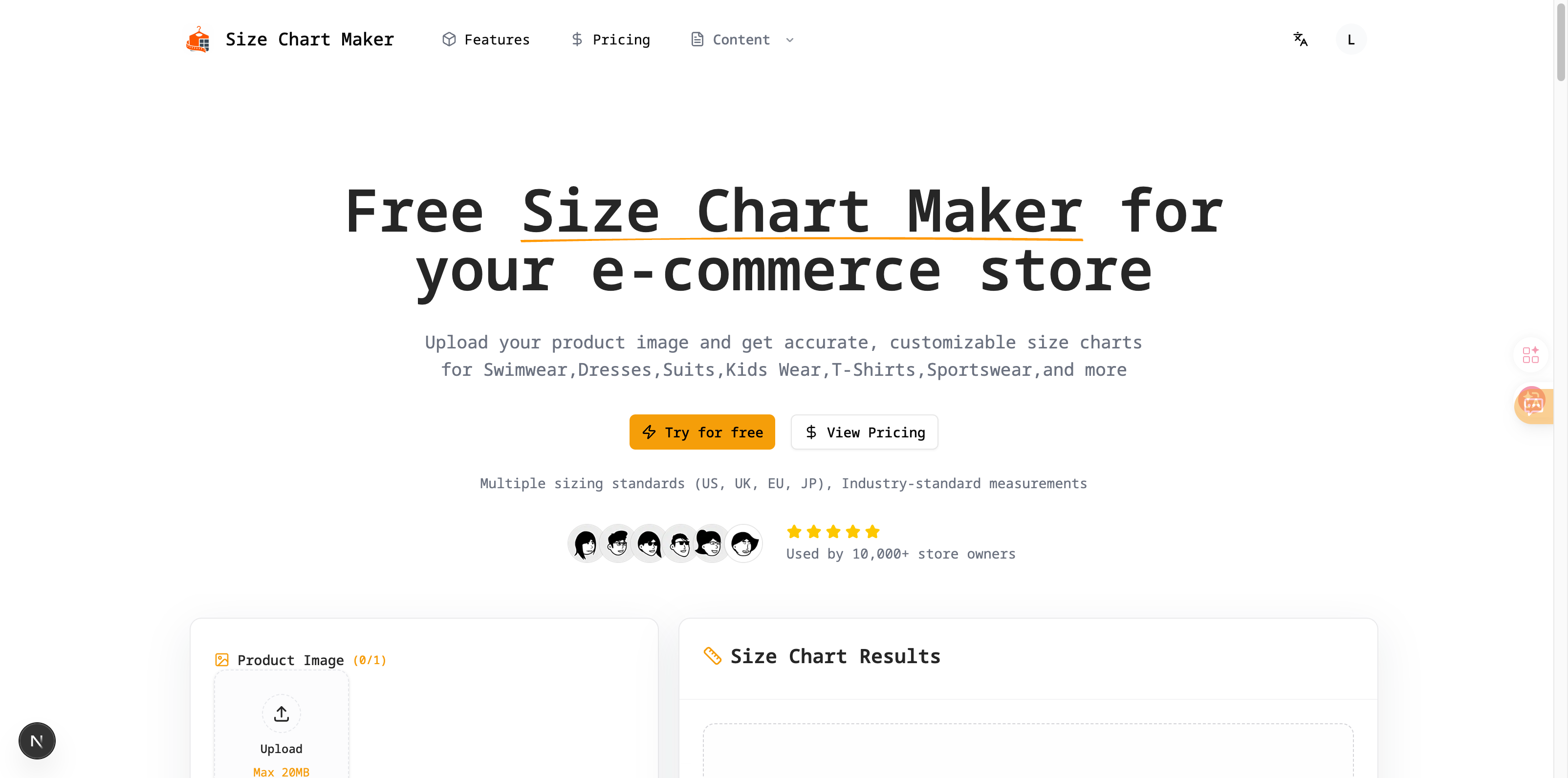 Size Chart Maker