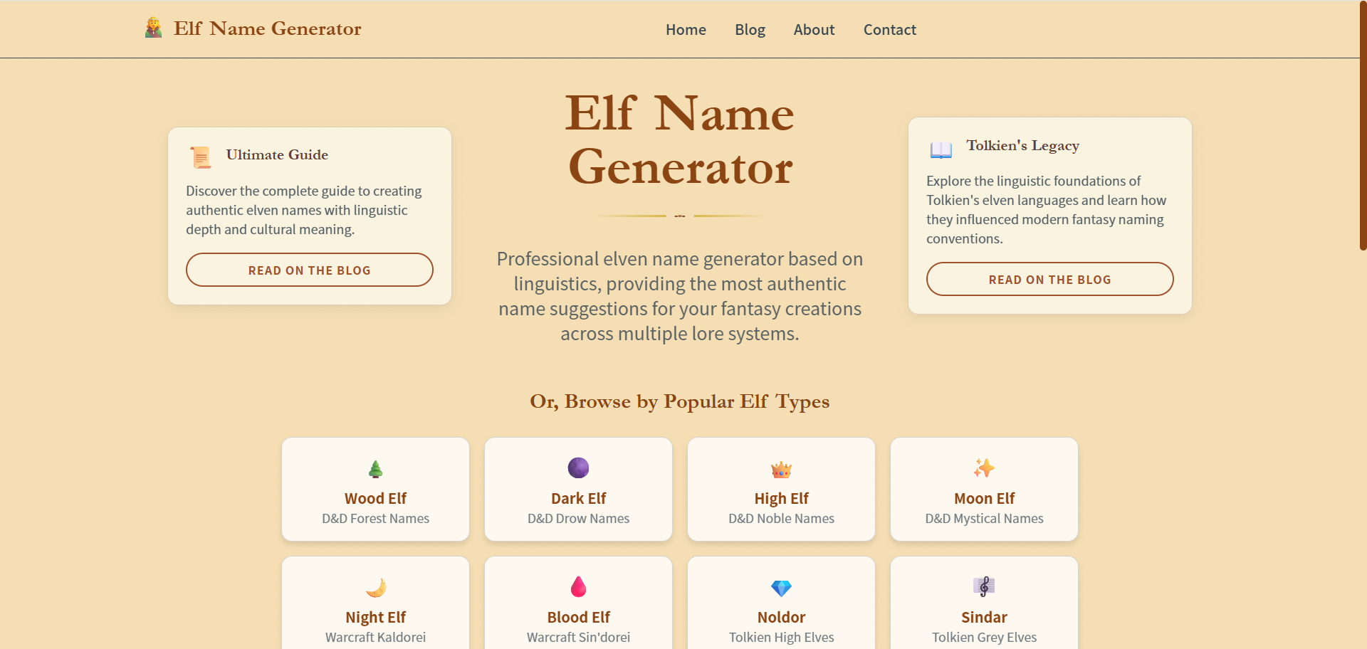 Elf Name Generator