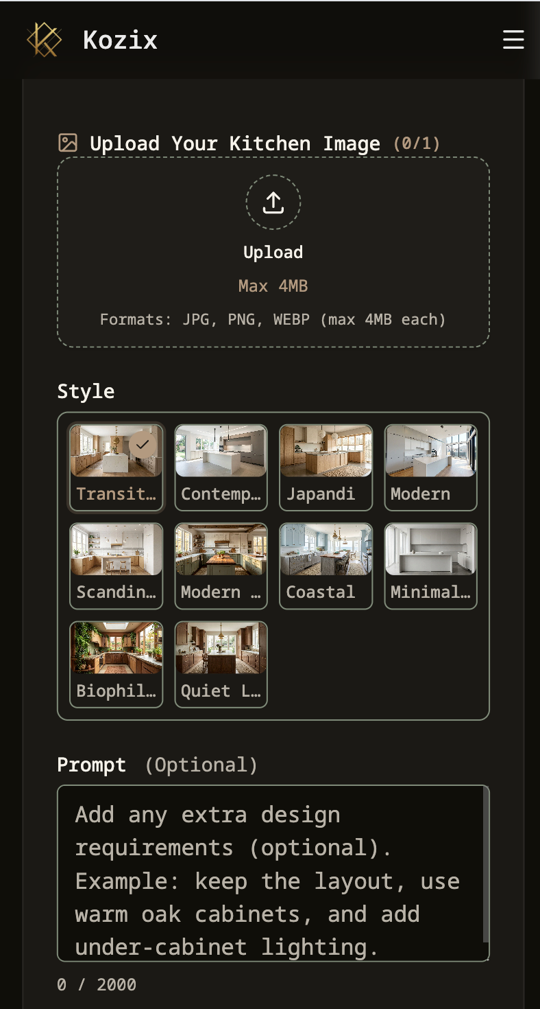 Kozix - Turn your empty kitchen into a designer space — instantly media 2