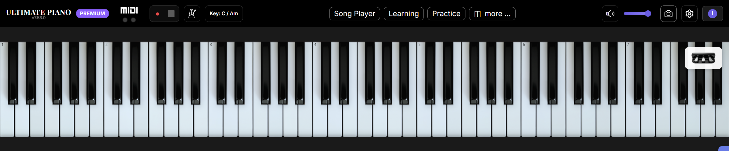 The Ultimate Piano - Your piano practice studio — in the browser media 1