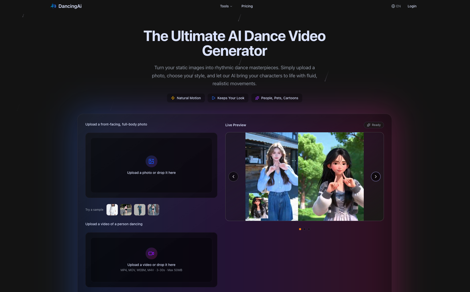 Generadora de baile AI - Generador de baile con IA: crea vídeos de baile virales a partir de fotos media 1