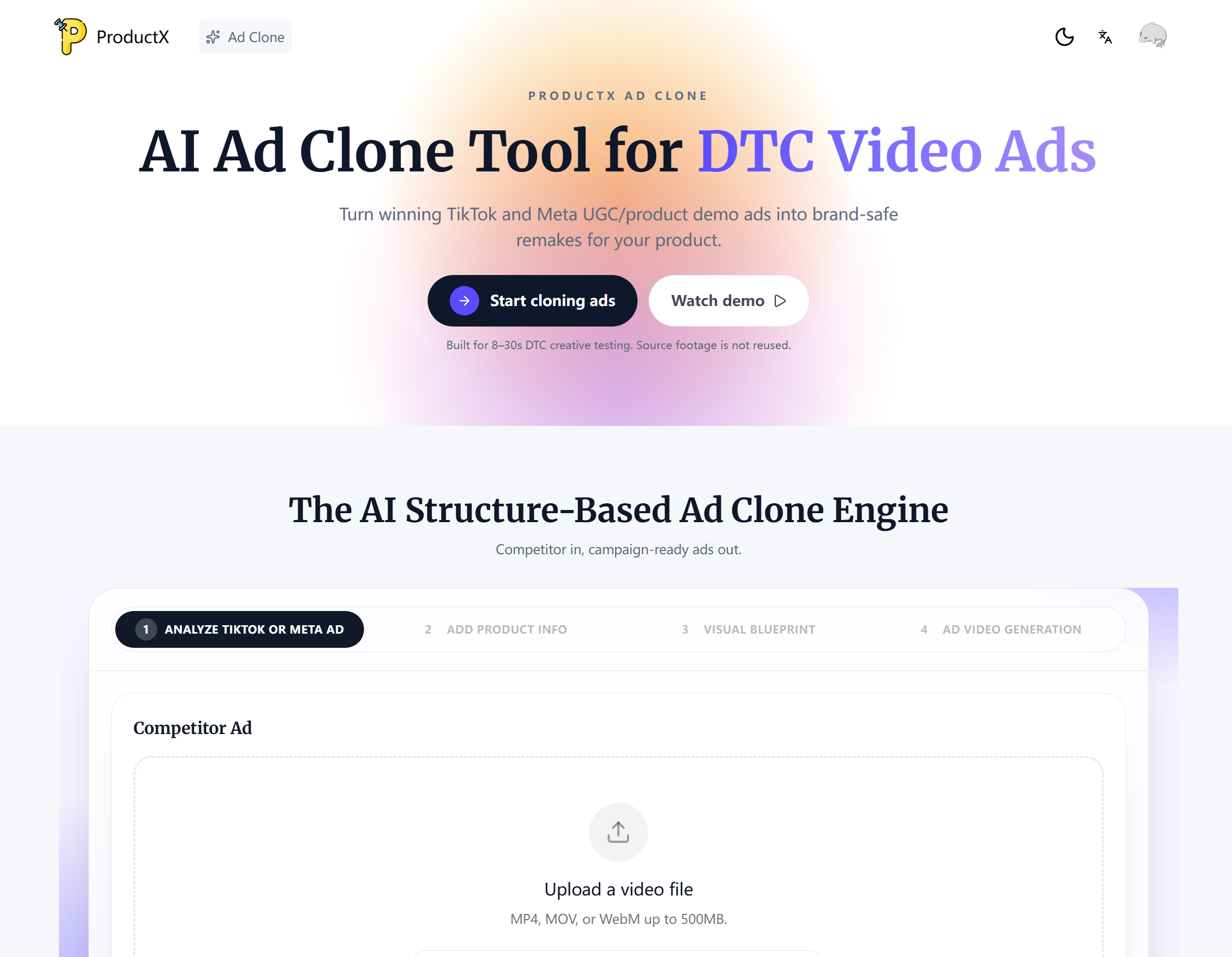 Clon de anuncios de vídeo con IA