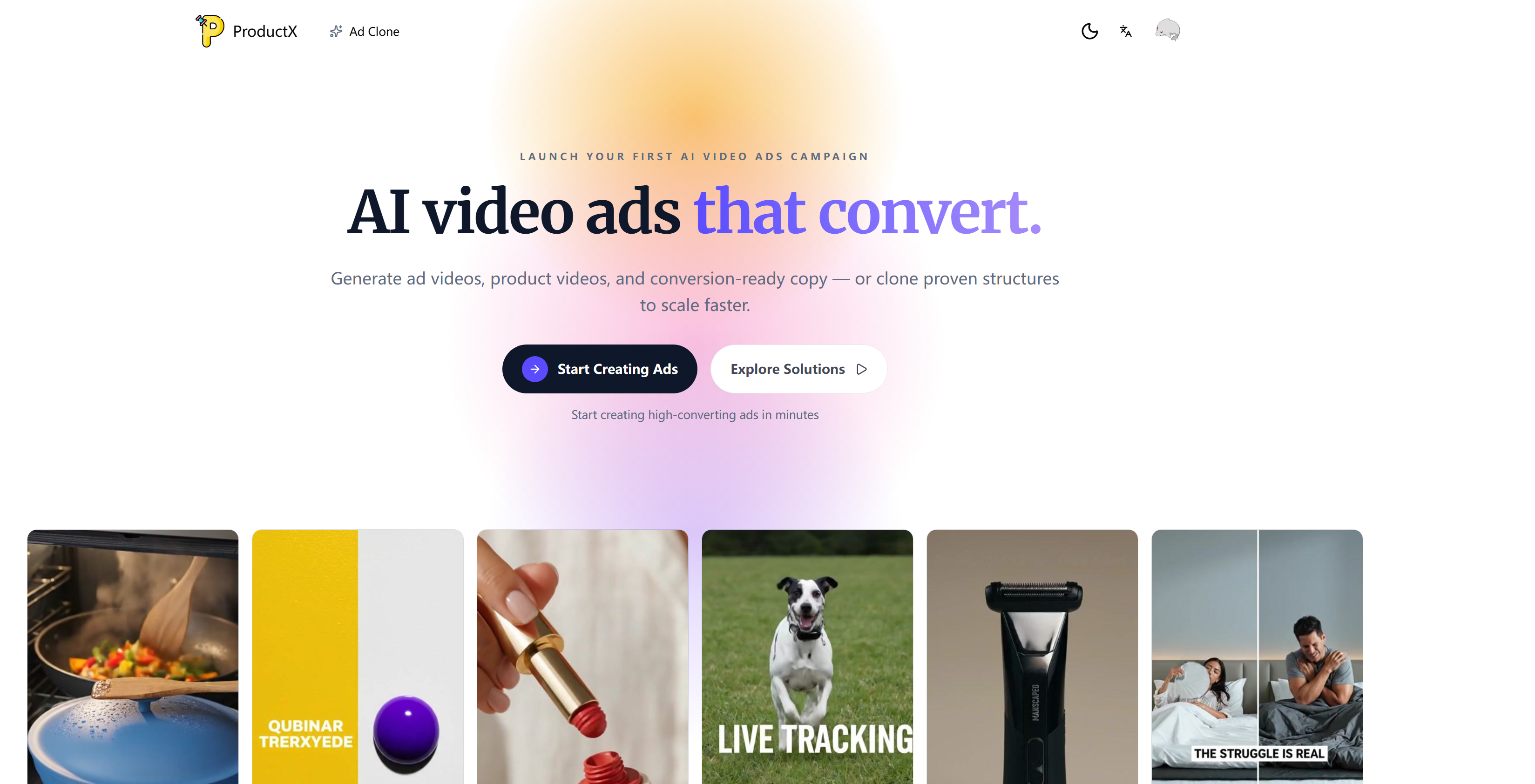 Clon de anuncios de vídeo con IA - Clona anuncios de vídeo de alta conversión con facilidad.Simplemente cargue su anuncio y personalícelo para que coincida con su producto, utilizando estructuras comprobadas para un mejor rend media 2