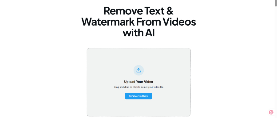 Eliminar texto del vídeo - La mejor herramienta en línea impulsada por IA para eliminar texto, logotipos y marcas de agua no deseados de videos al instante. media 1