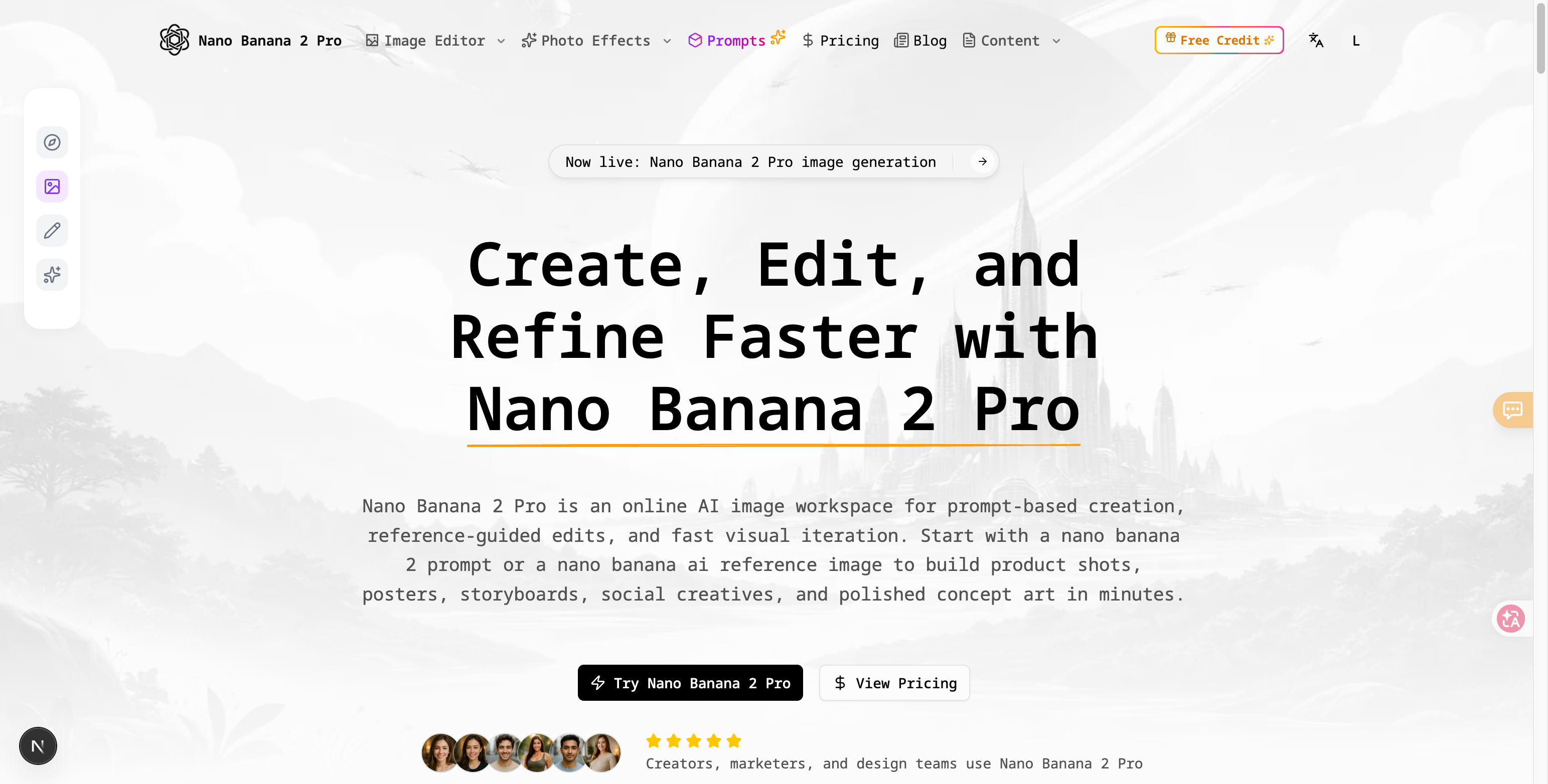NanoBanana 2 Pro - Nano Banana 2 Pro: AI Image Generator & Photo Editor media 1