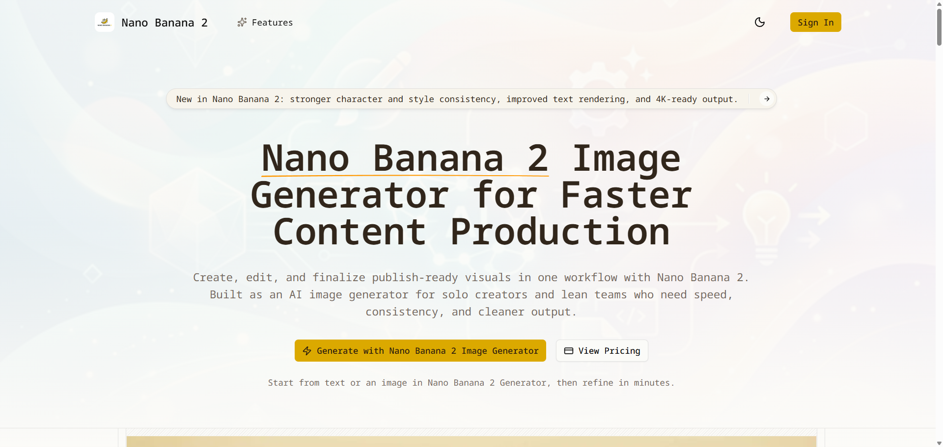 Nano Banana 2 Bild - Nano Banana 2 Bildgenerator |Erstellen und bearbeiten Sie noch heute Bilder Medien 1