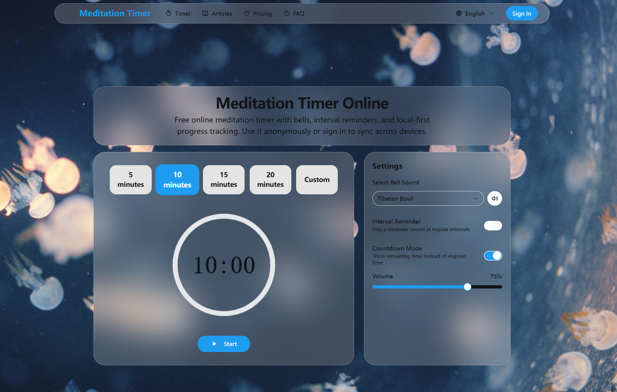 Meditation Timer Online