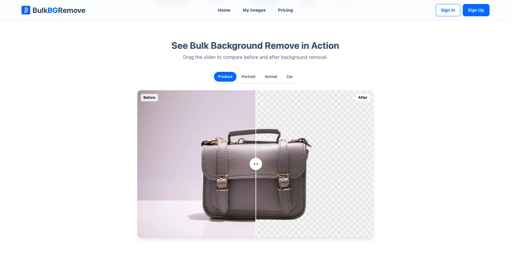 BulkBgRemove - AI-powered bulk background remover. Batch process images into transparent PNGs instantly. media 2