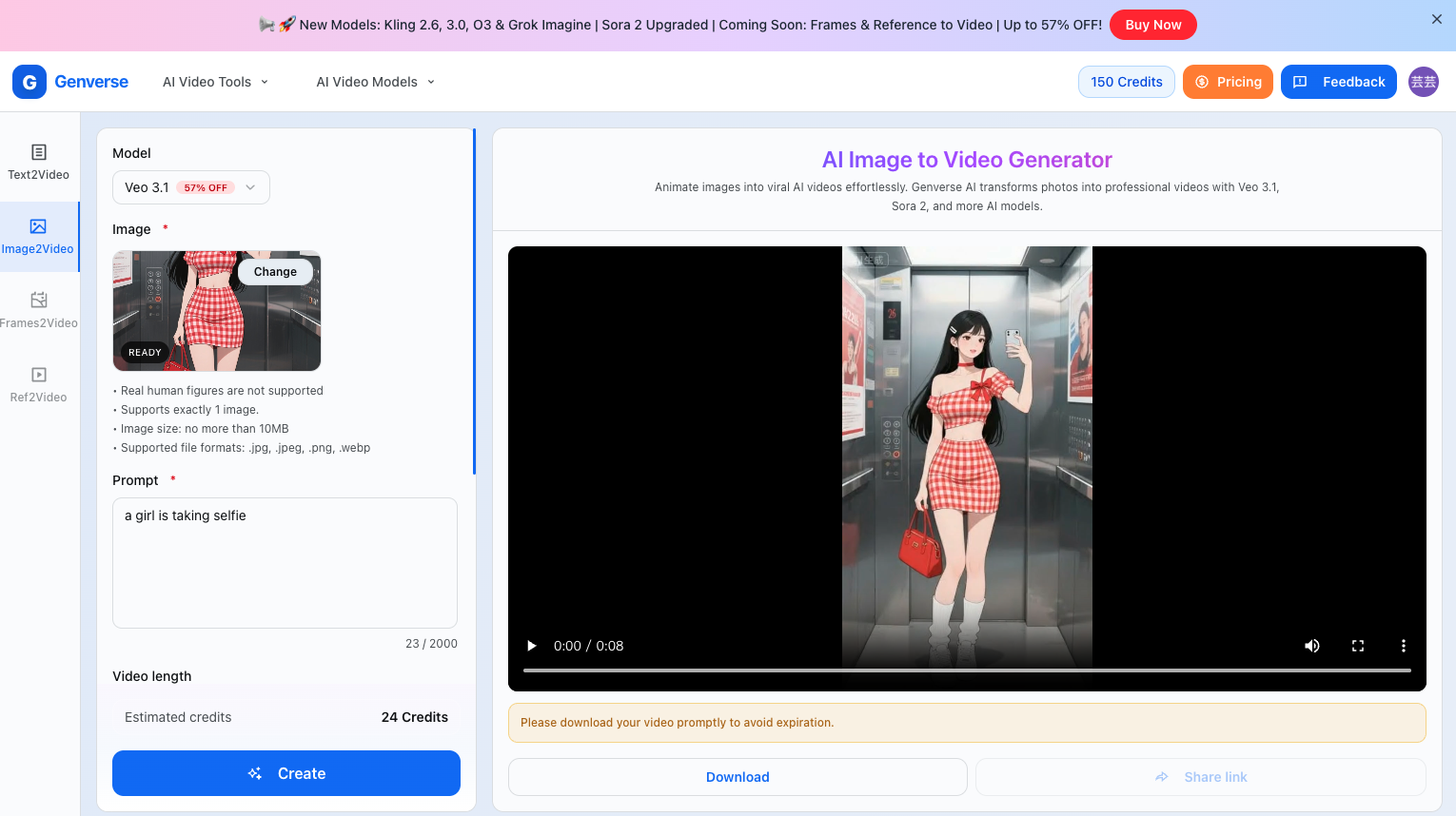 Genverse AI - AI Video Generator, Text to Video, Image to Video, Video Enhancer media 2