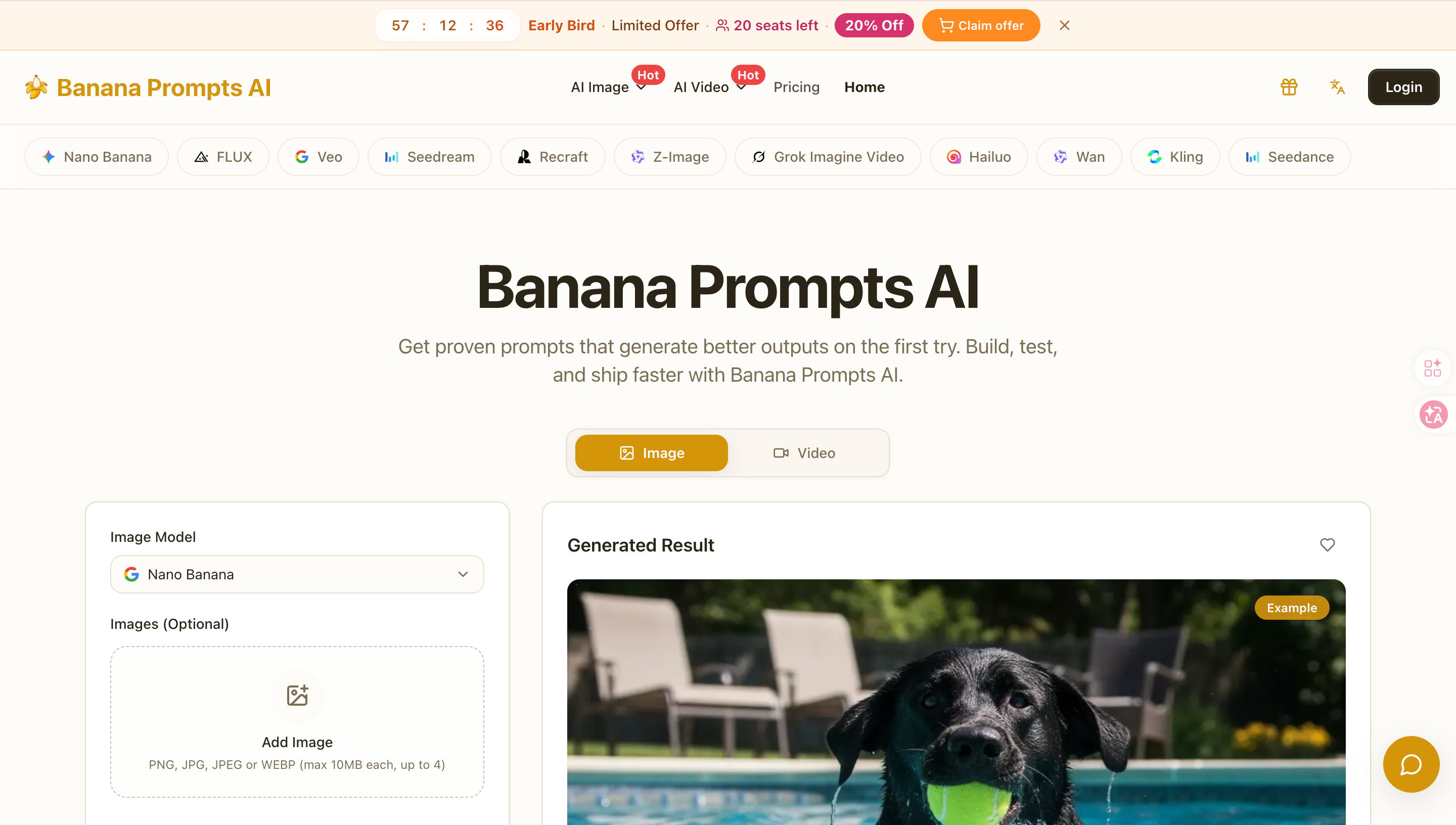 Banana Prompts AI - Banana Prompts - #1 AI Prompt Library & Generator media 1