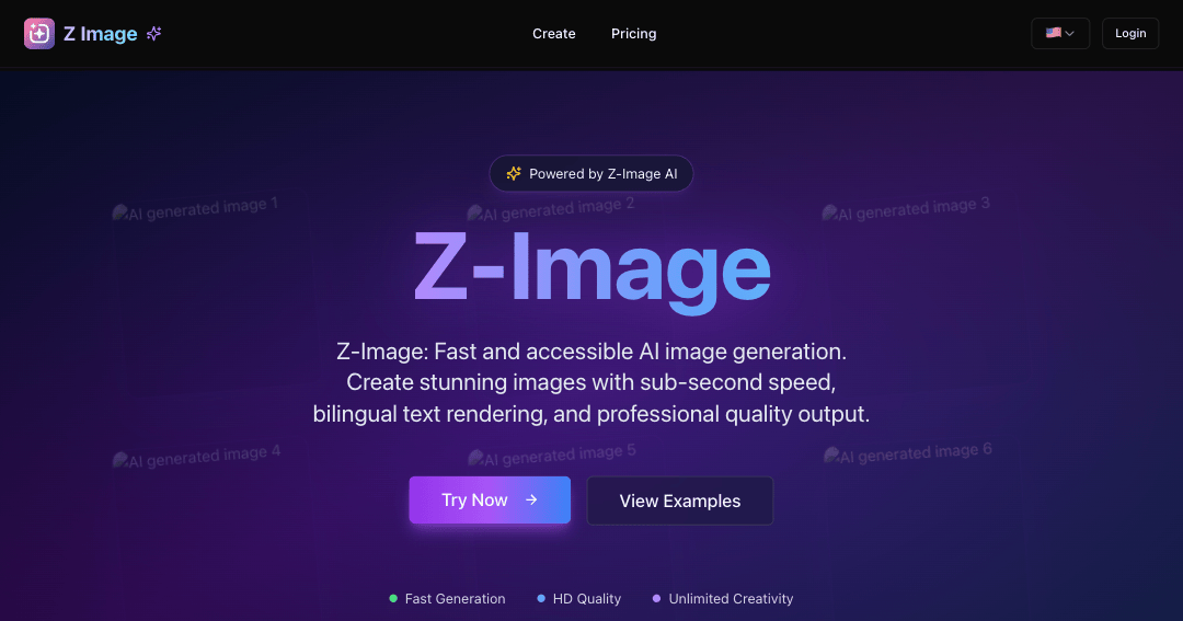 ZImage - Z-Image: Efficient 6B-parameter AI image generator with sub-second inference and bilingual text rendering. media 1
