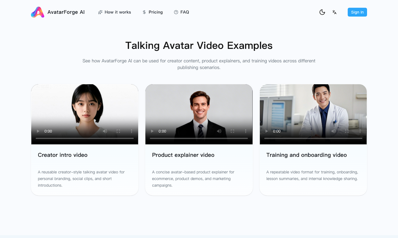 AvatarForge AI - A photo to avatar video tool media 3