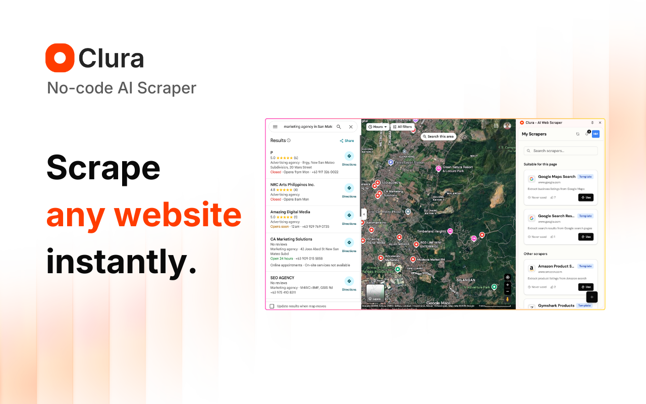 Clura AI - Scrape any website. No code. Just AI. media 2