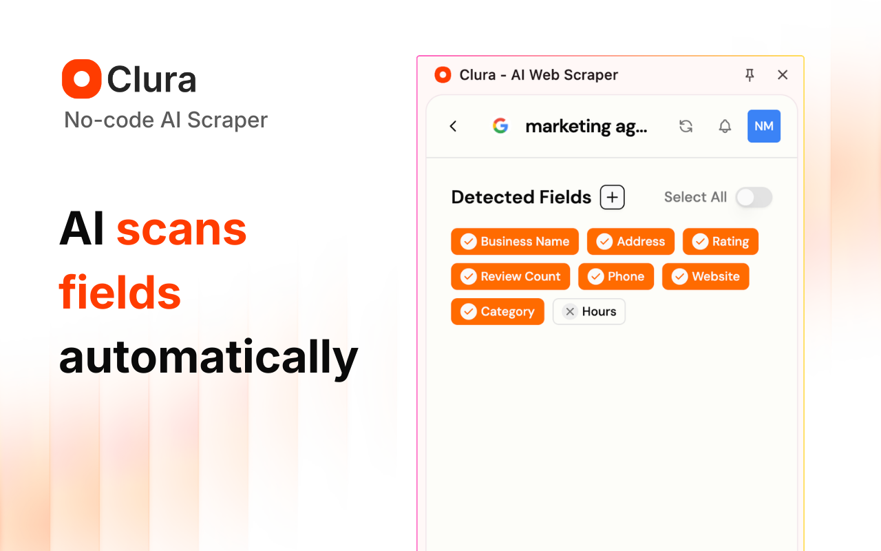 Clura AI - Scrape any website. No code. Just AI. media 3