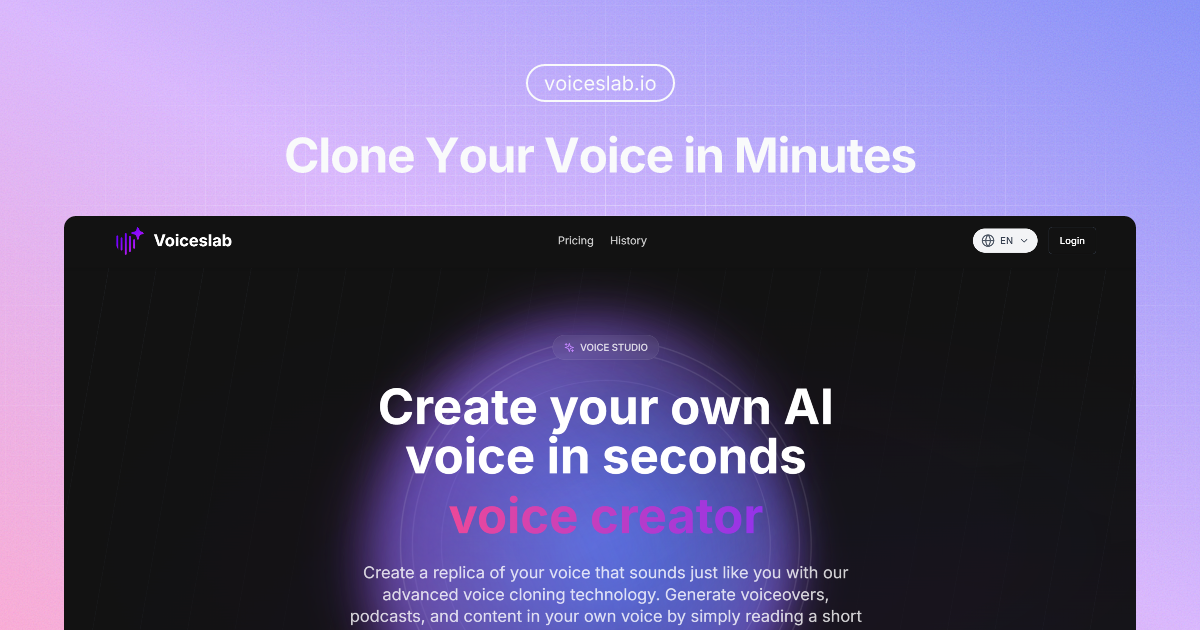VoicesLab - 声のクローン作成メディア1