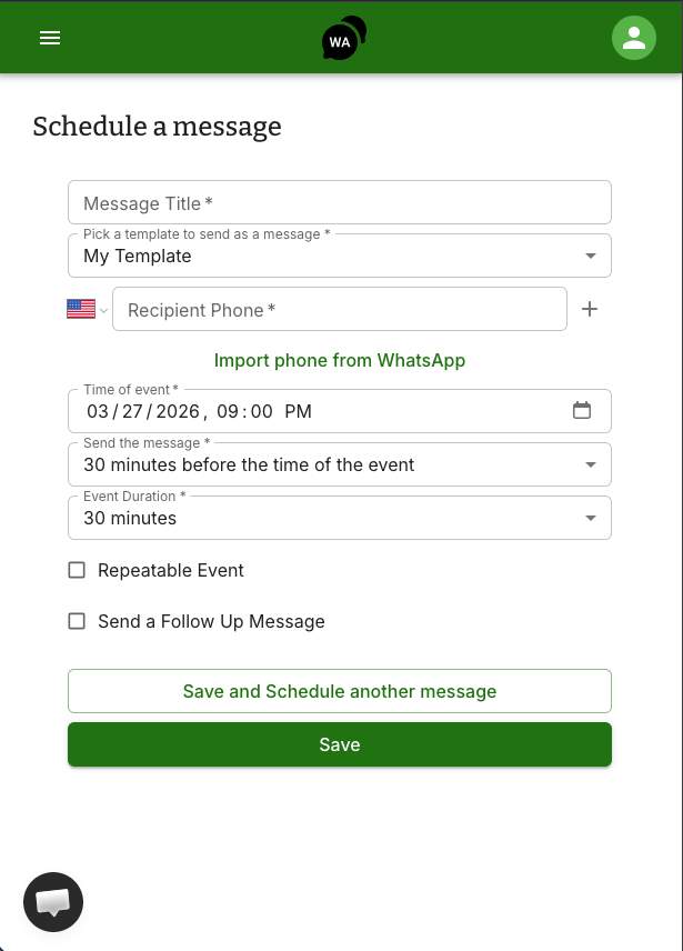 WA Reminders - Scheduled WhatsApp messages for your business media 1