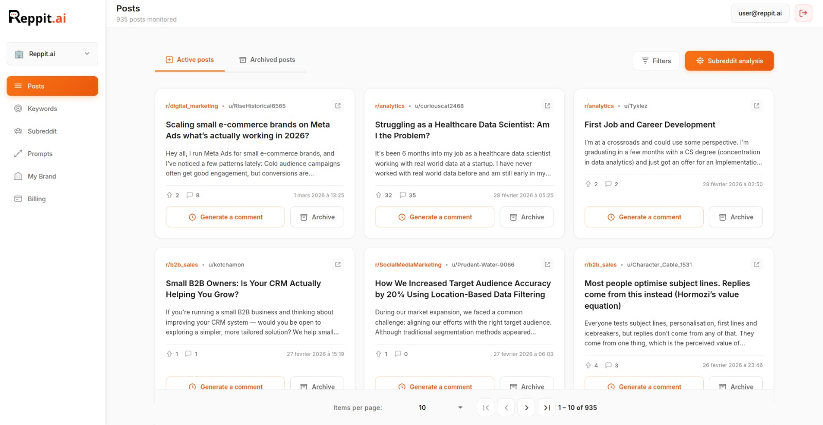 Reppit AI - Reddit Marketing Tool, Social Listening, Reddit SEO, Reddit Prospecting, Reddit outreach, Reddit Marketing, B2B SaaS, AI Reply media 1