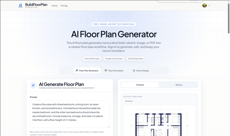 ai floor plan - Create review-ready floor plans from text media 1