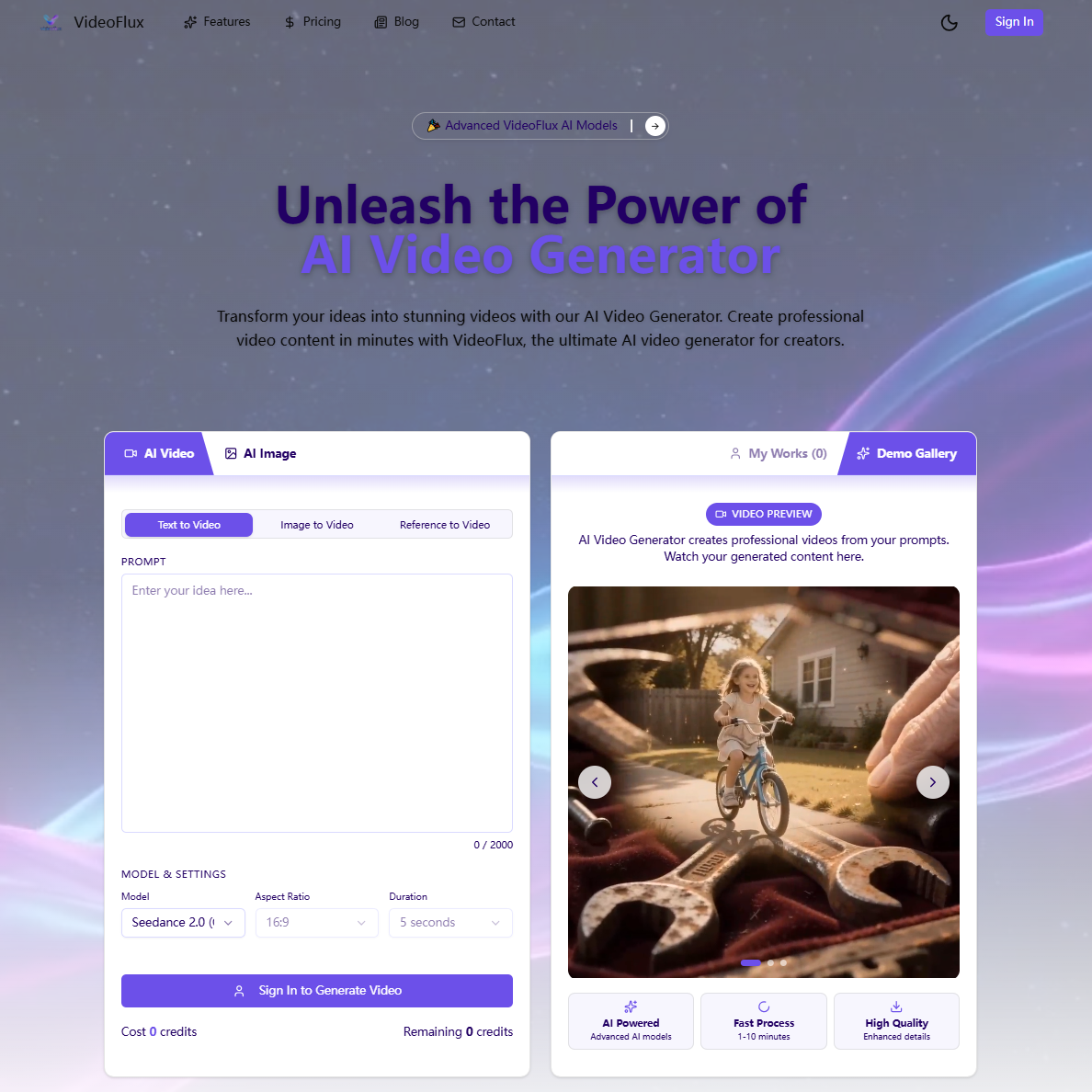 VideoFlux - VideoFlux - Text to Video and Image to Video AI Generator media 1