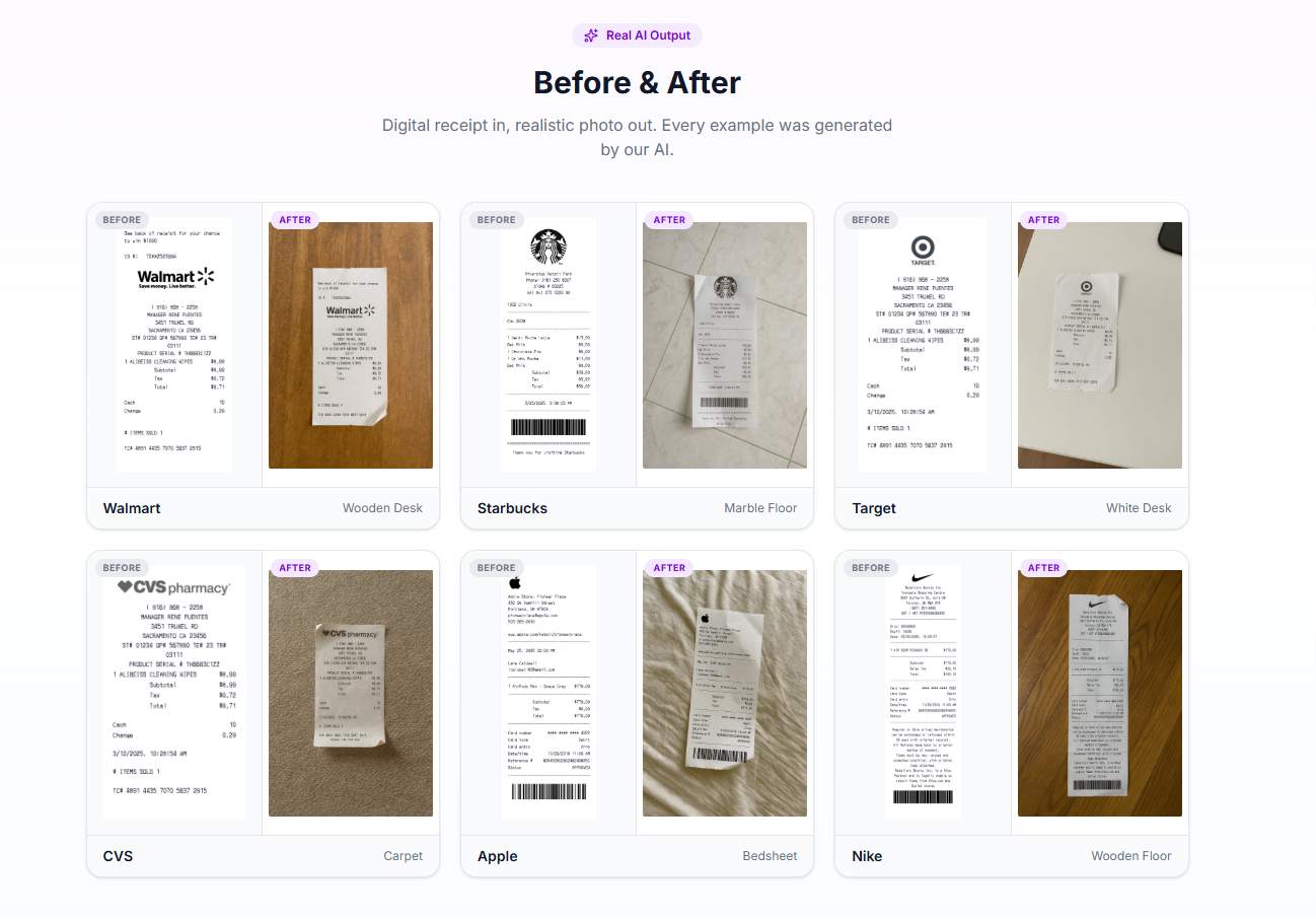 Receipt Generator - Create Any Receipt in Seconds media 1